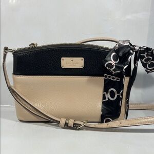 Kate Spade Black and Cream Crossbody Bag